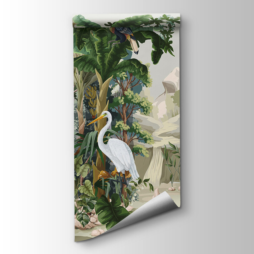 Jungle animals in landscape — product view