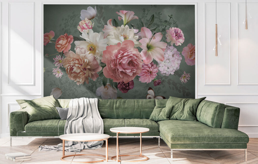 Pink bouquet with butterflies — interior 3