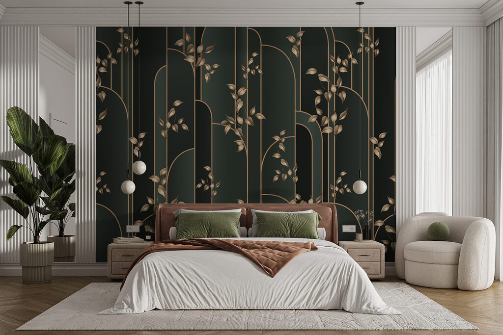 Gold tendrils, dark arches — interior 5
