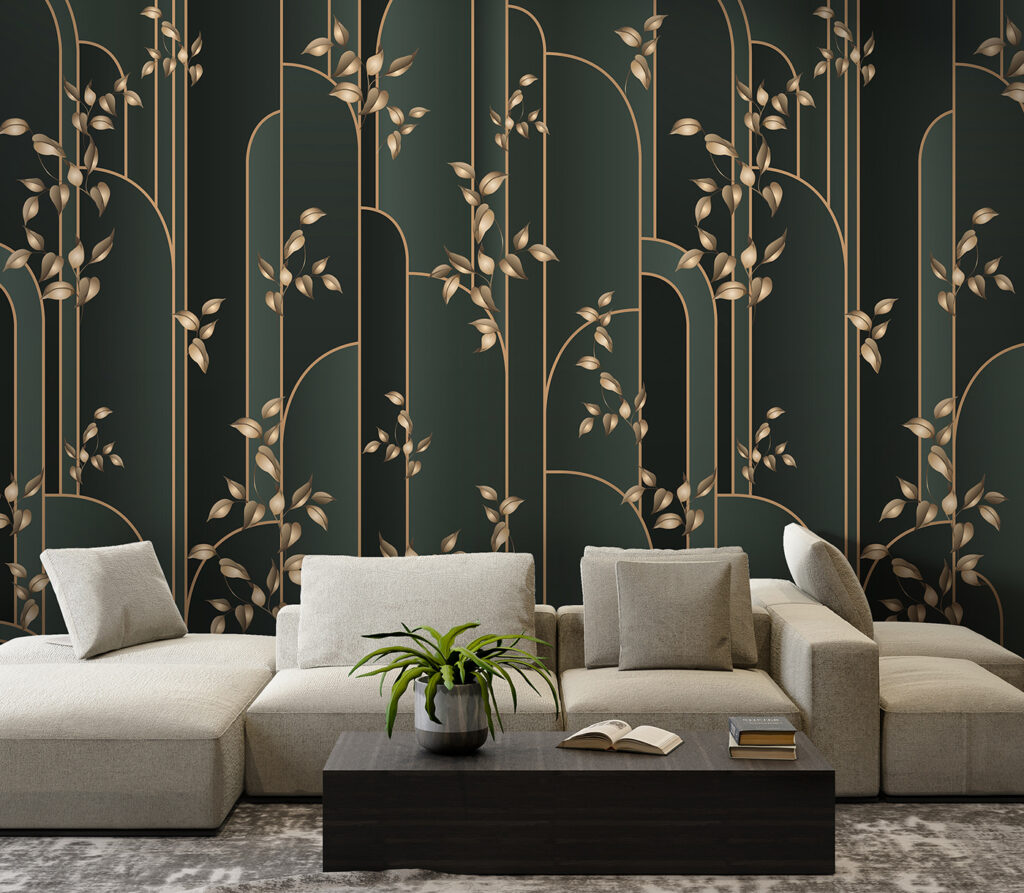 Gold tendrils, dark arches — interior 3