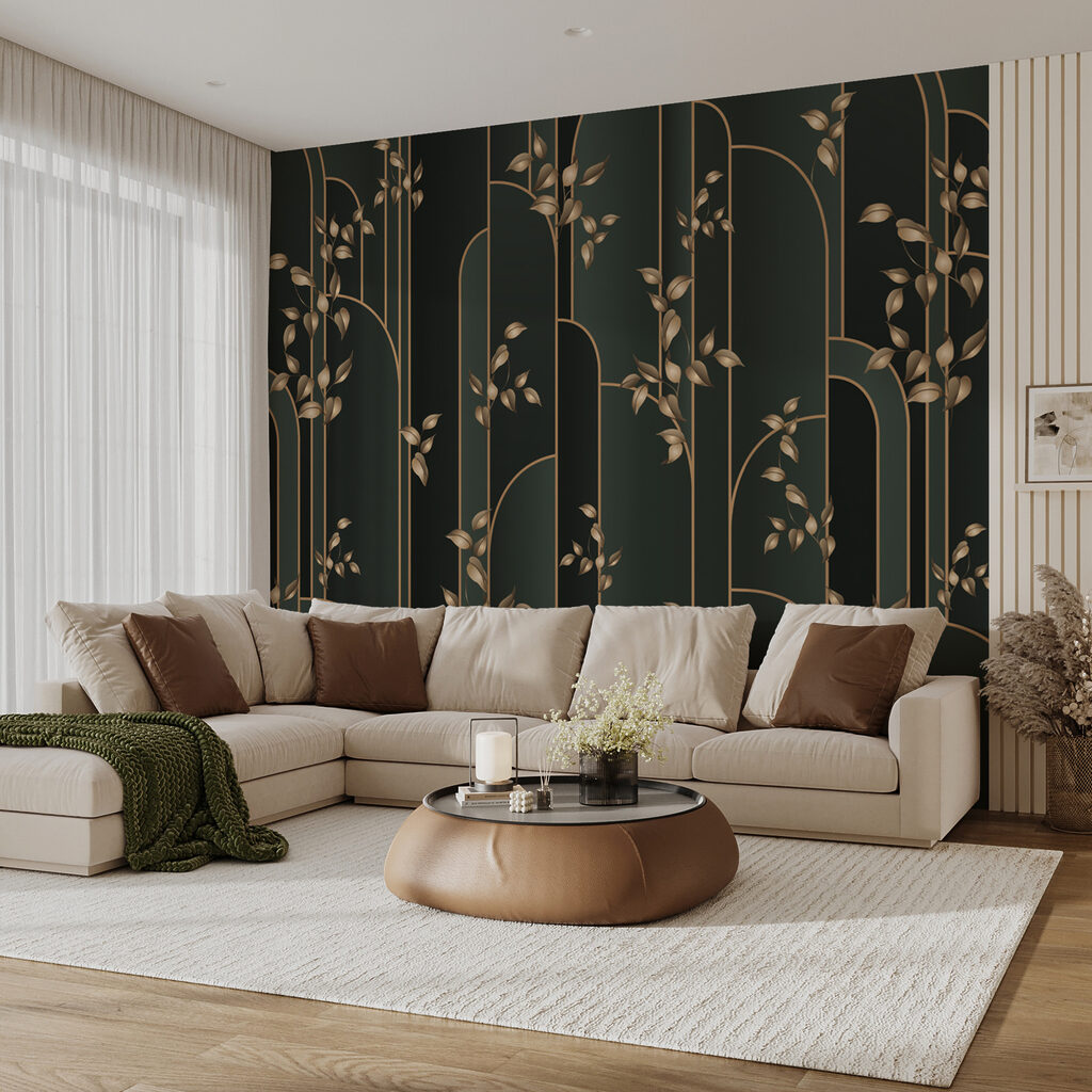 Gold tendrils, dark arches — interior 6