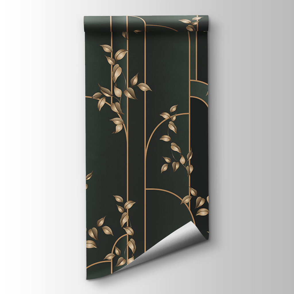 Gold tendrils, dark arches — product view