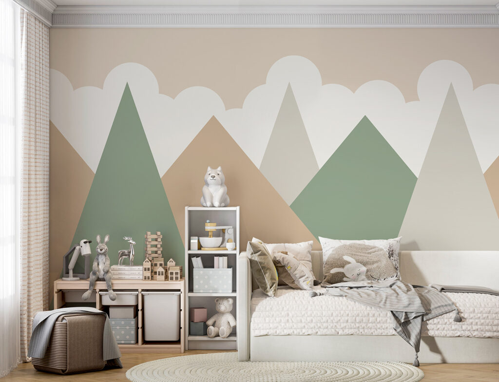 Pastel mountains under clouds — interior 1
