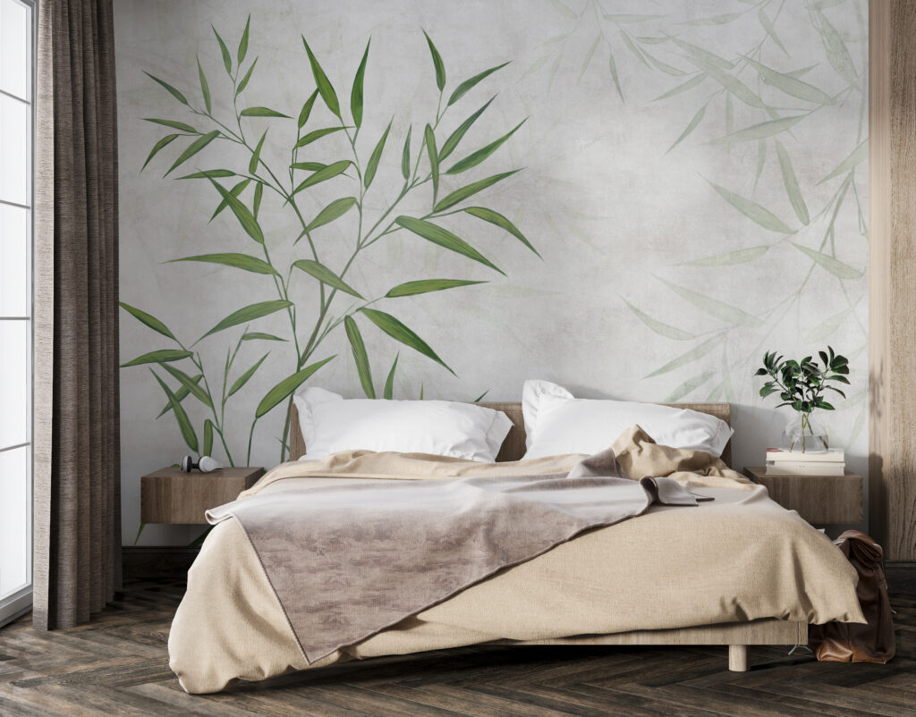 Green bamboo leaves — interior 2