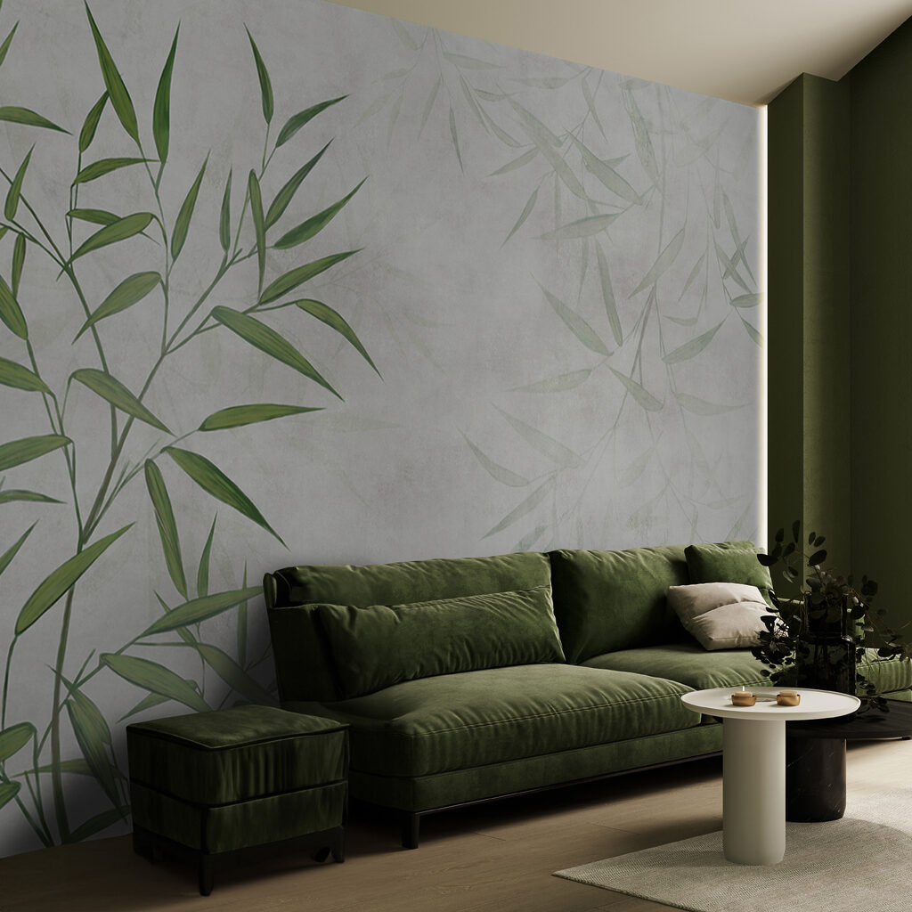 Green bamboo leaves — interior 7