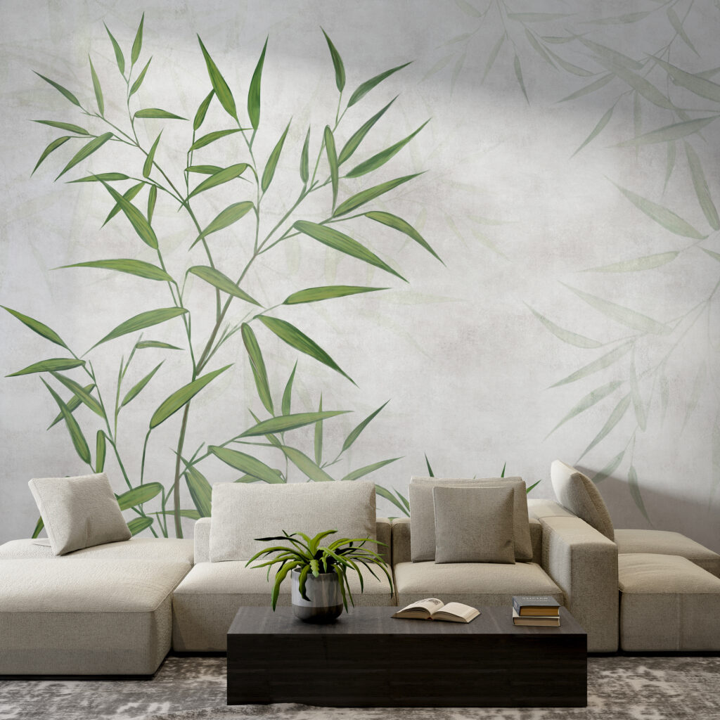 Green bamboo leaves — interior 4