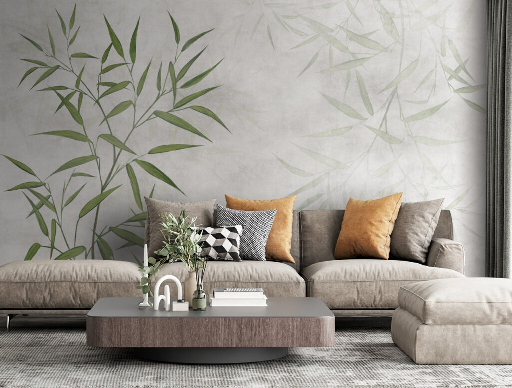 Green bamboo leaves — interior 5