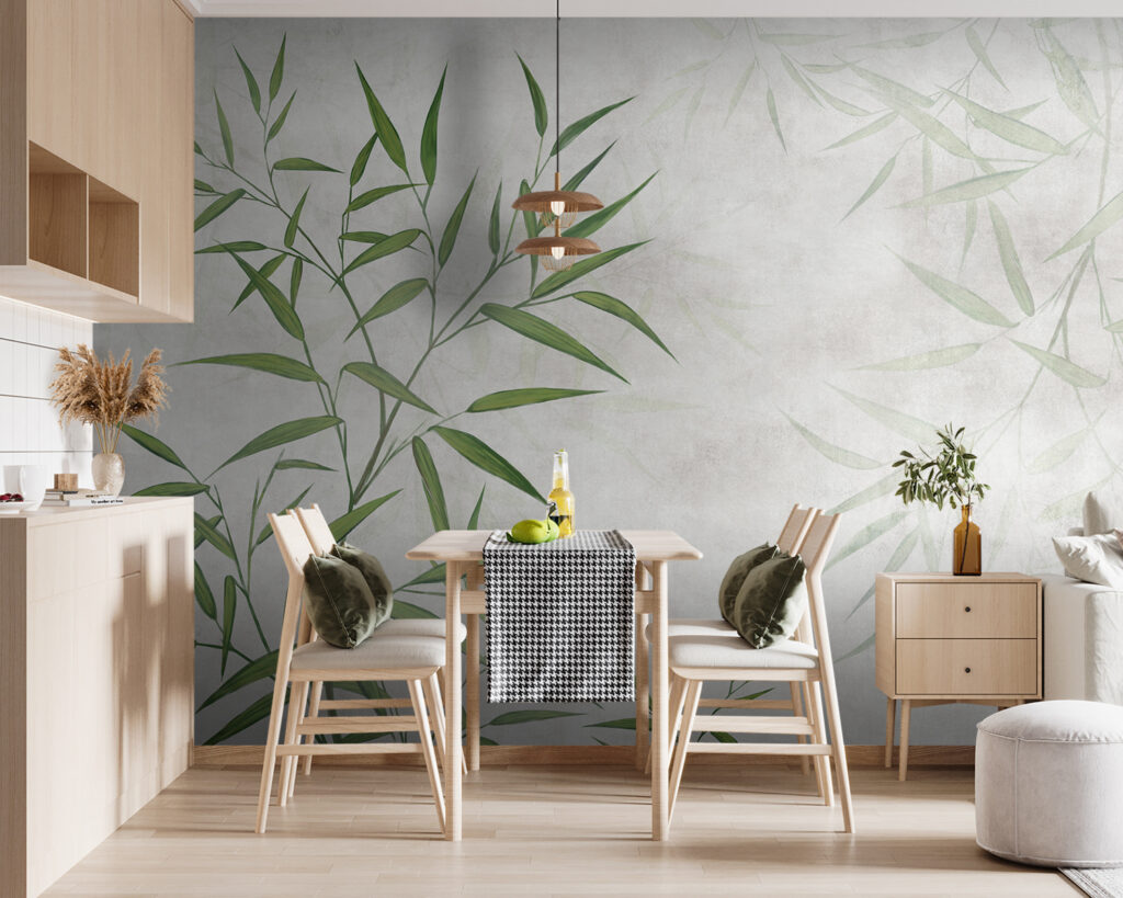 Green bamboo leaves — interior 6