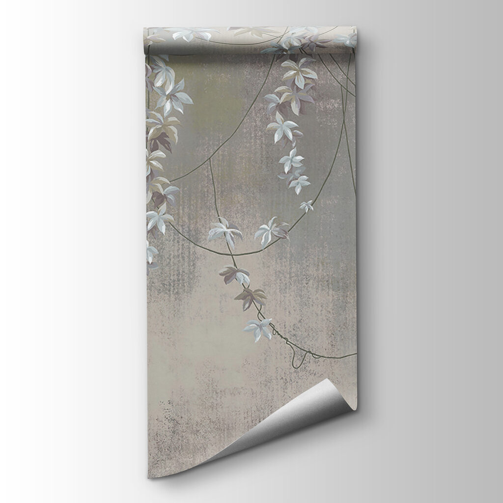 Flower garlands on grey — product view