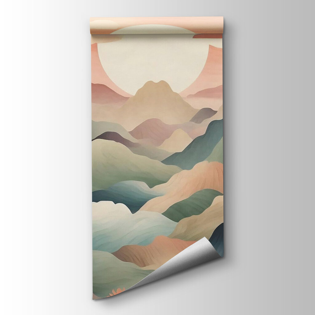 Sun between mountain layers — product view