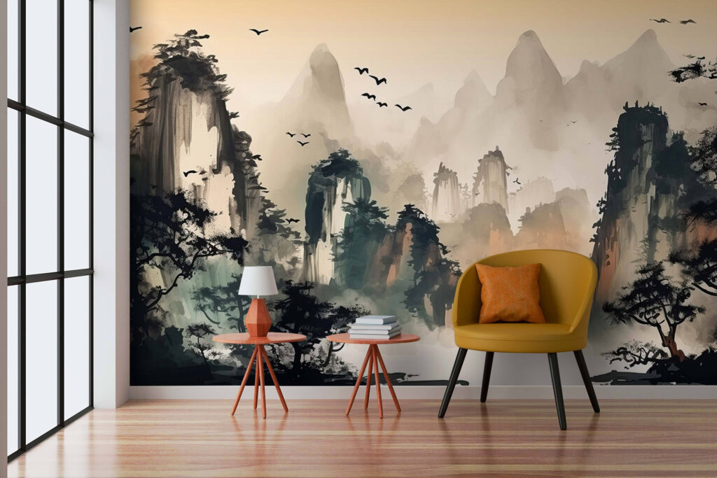 Boat among rock peaks — interior 3