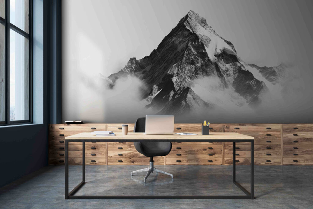Lonely peak above clouds — interior 1