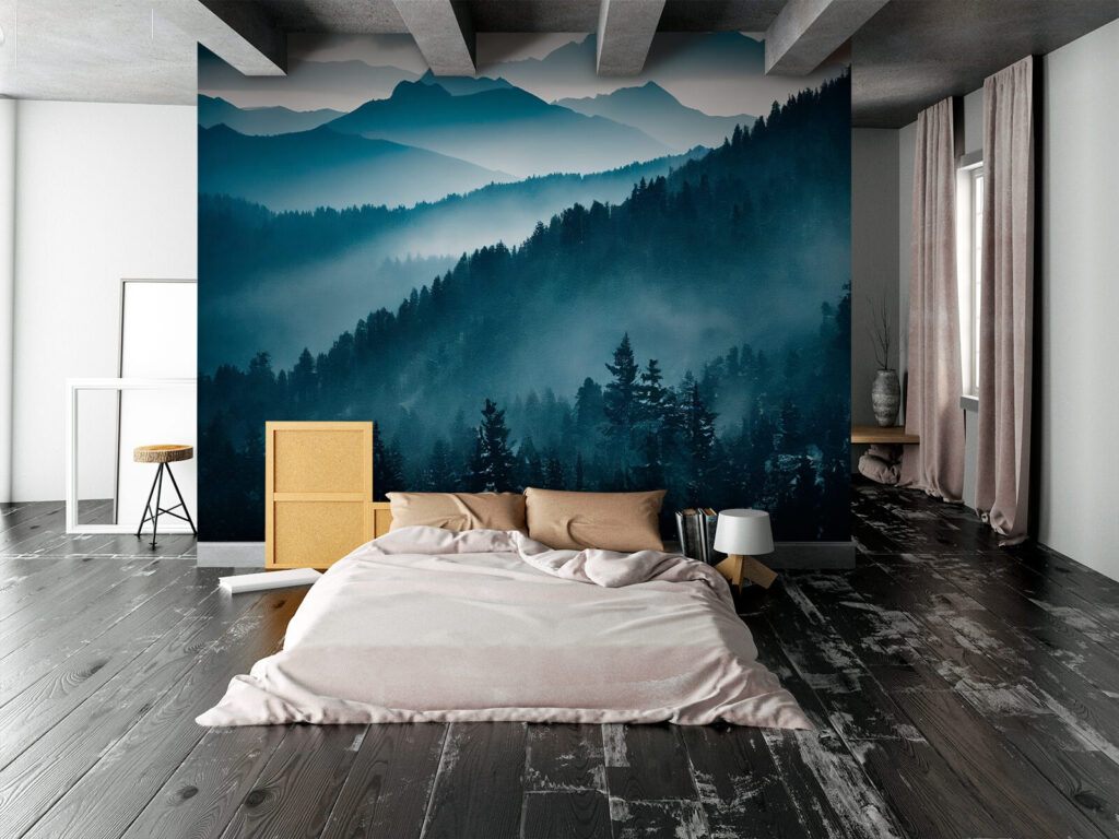 Mist on pine slopes — interior 2