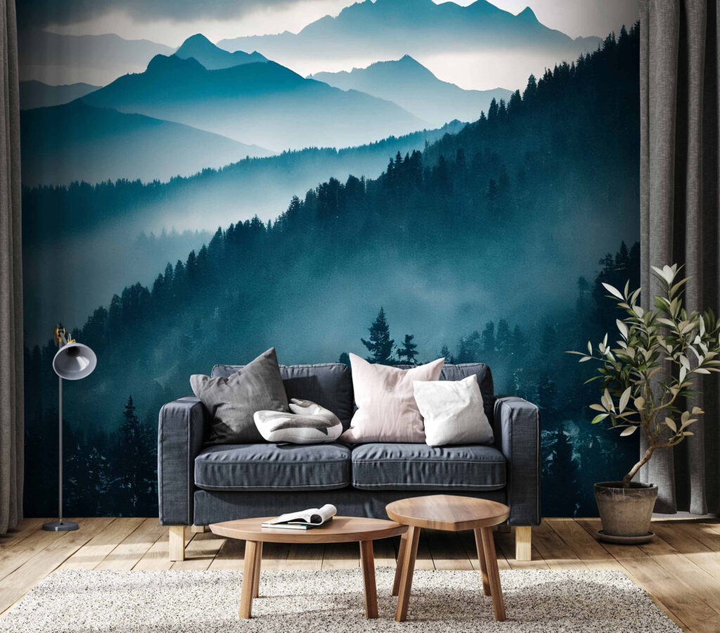 Mist on pine slopes — interior 3