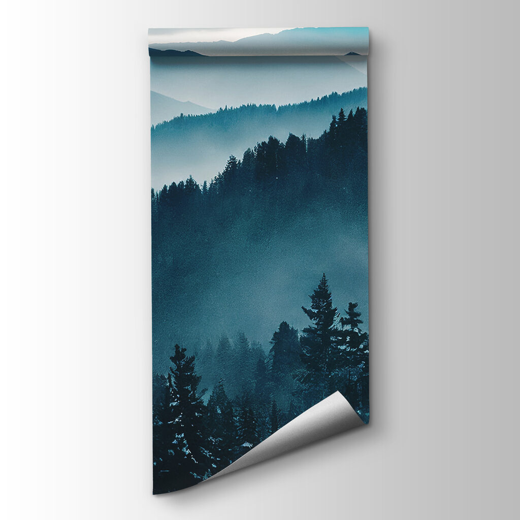 Mist on pine slopes — product view