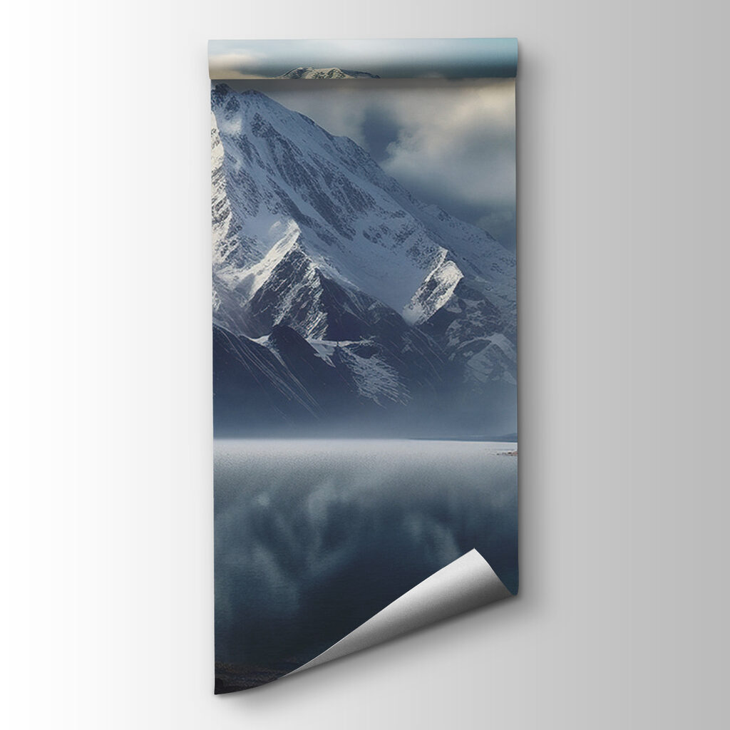 Mountains mirrored in lake — product view