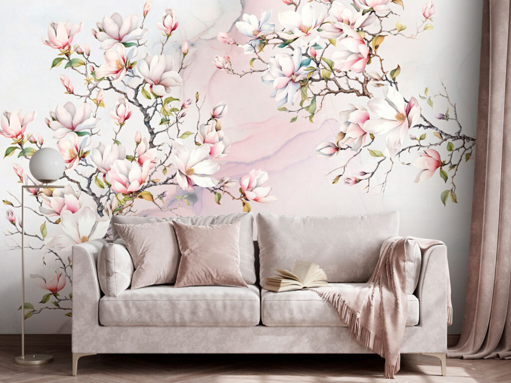 Magnolia Watercolour Branch — interior 2