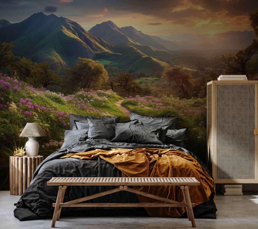 Mountain path by meadows — interior 3