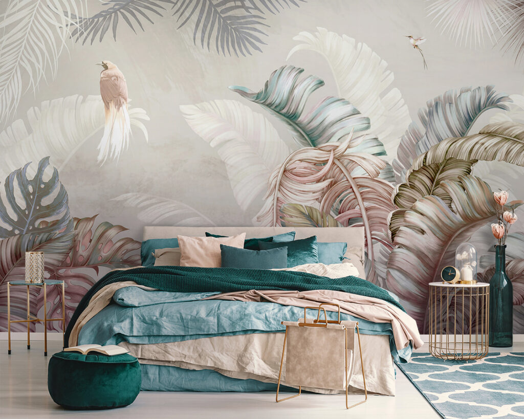 Small birds among leaves — interior 3