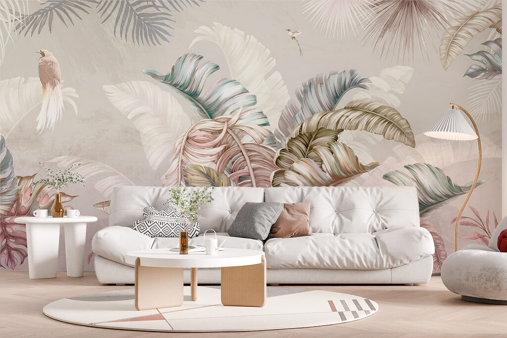 Small birds among leaves — interior 6