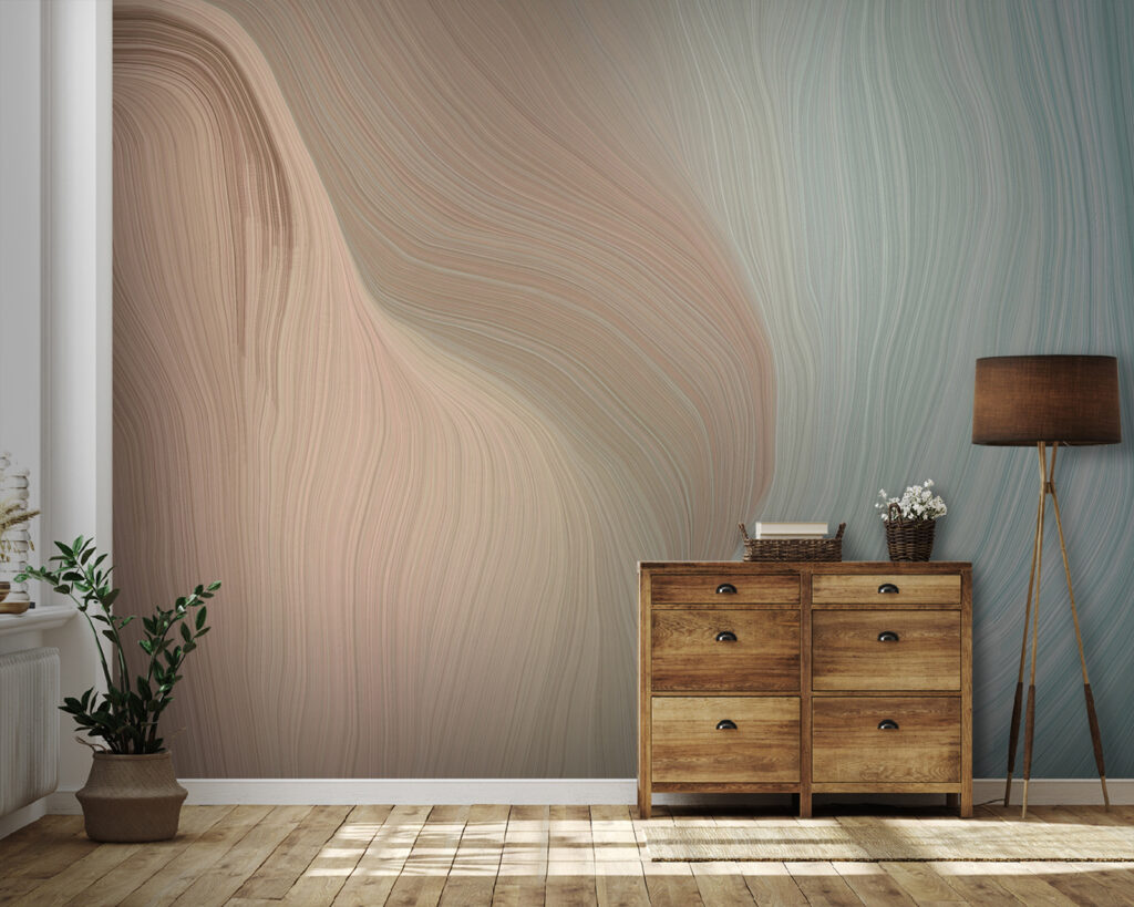 Pastel flowing lines — interior 1