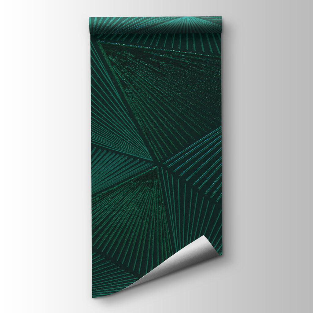 Green striped triangles — product view