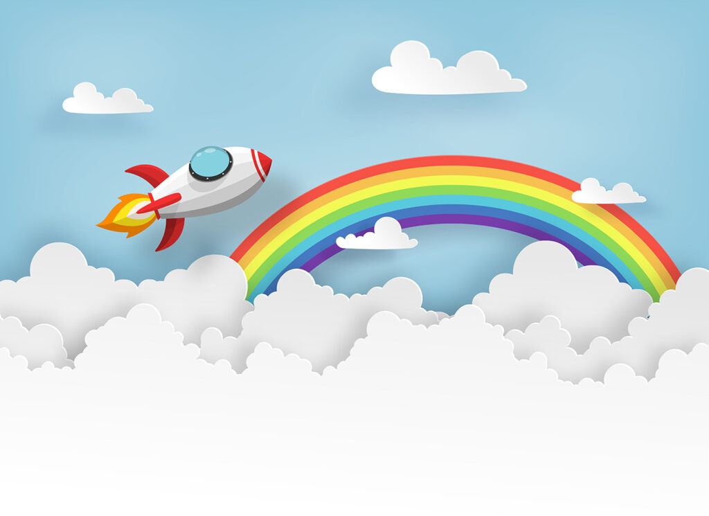 Rainbow Rocket — full design
