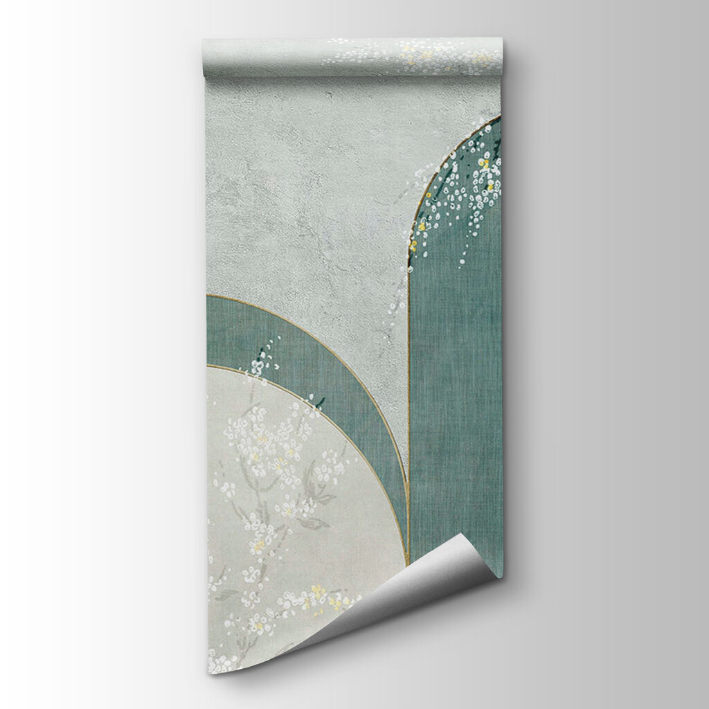 Turquoise arches with blossoms — product view