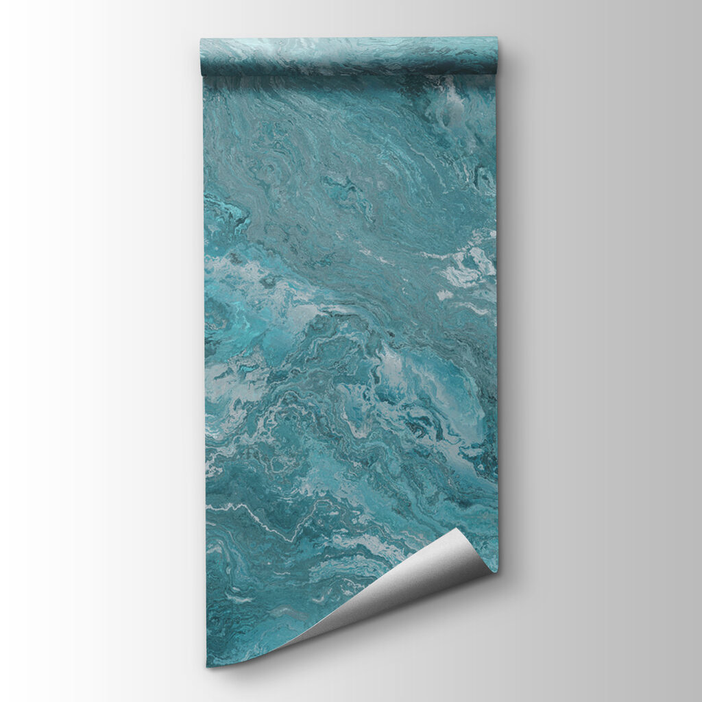 Turquoise marble effect — product view