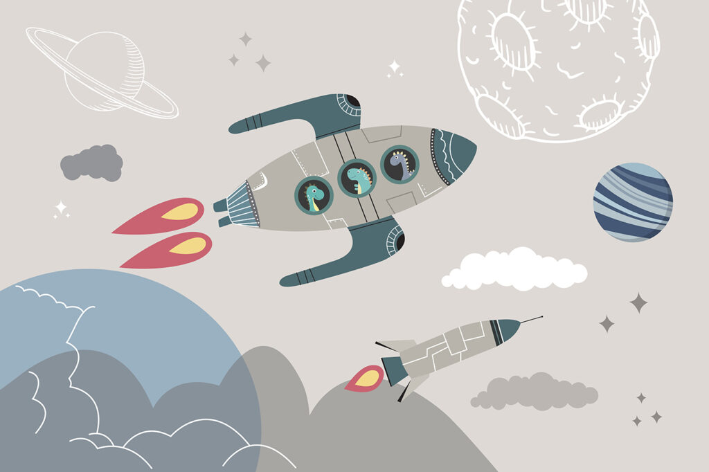 Rockets among planets — full design