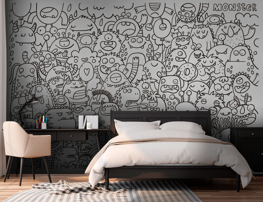Black and white monsters — interior 1
