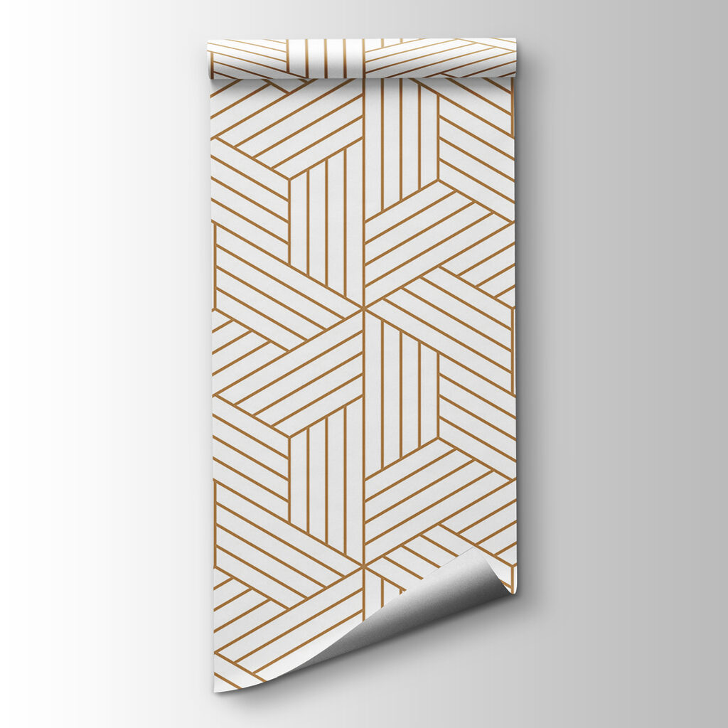 Gold basket-weave pattern — product view