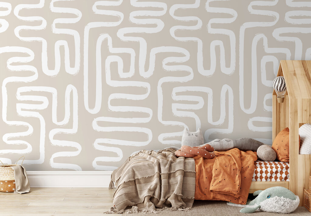 White maze lines — interior 5