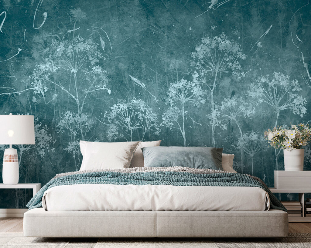 White wildflowers in mist — interior 2