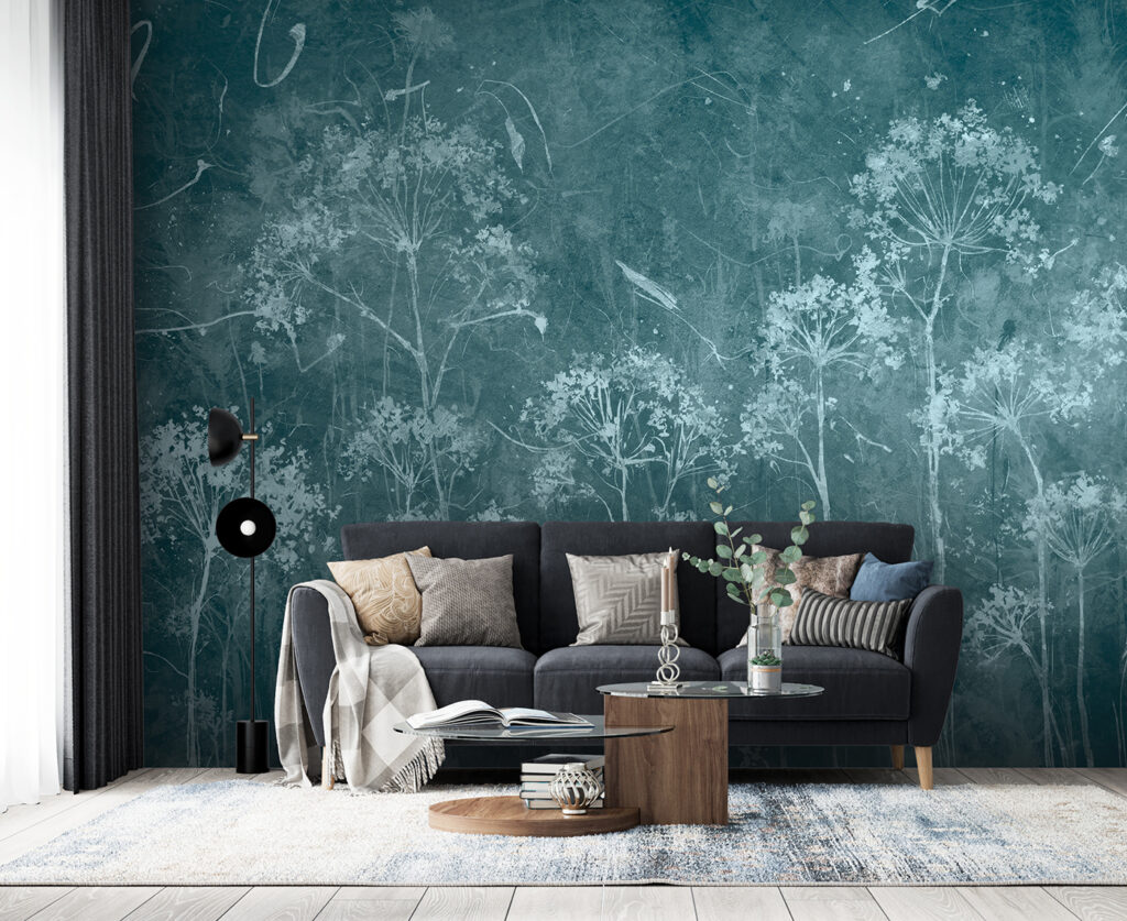 White wildflowers in mist — interior 3