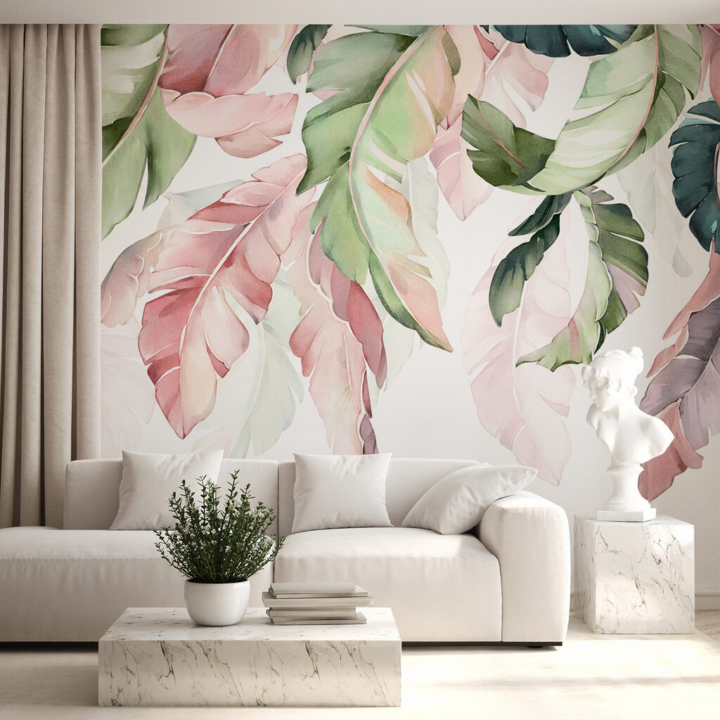 Pastel hanging leaves — interior 5