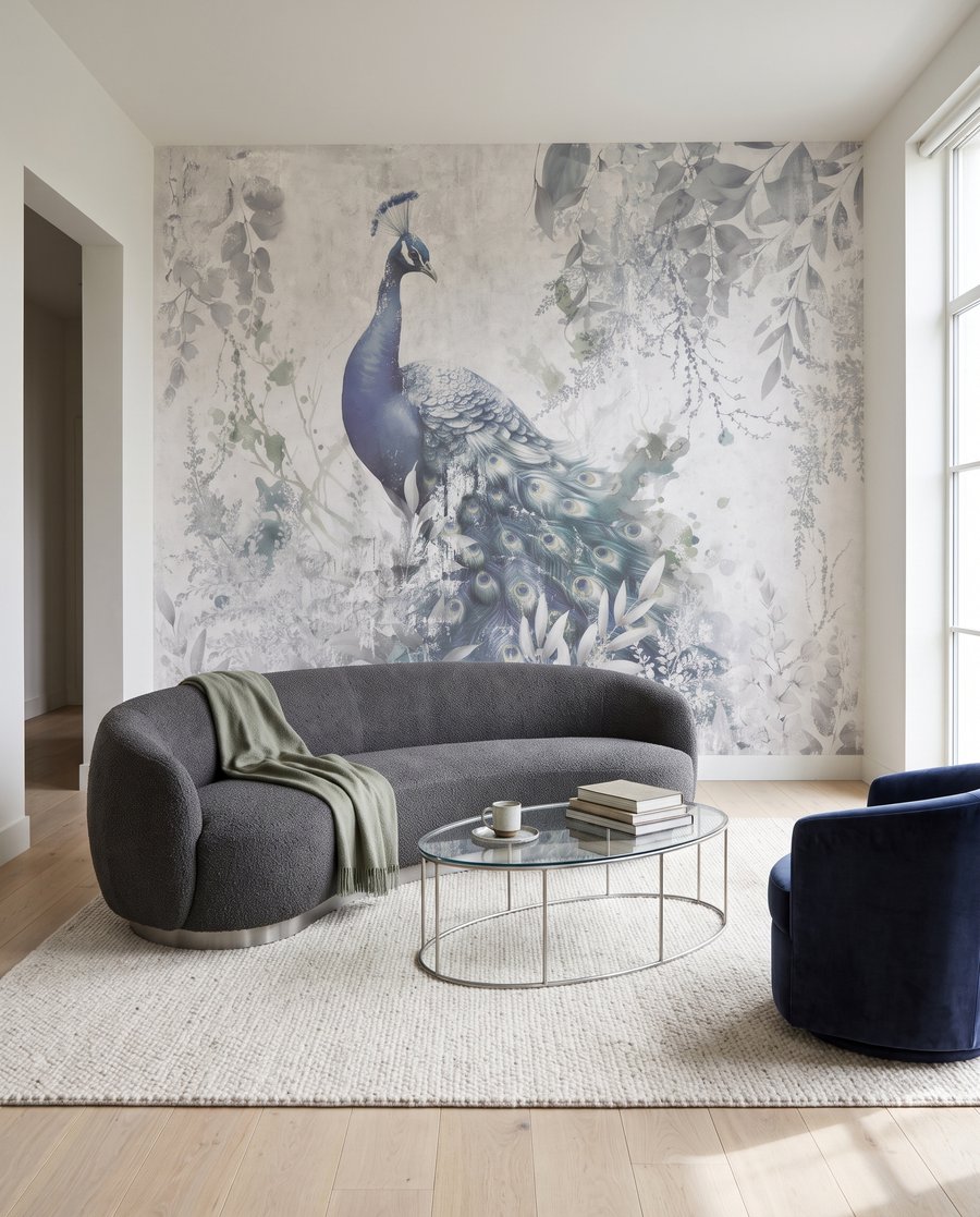 Peacock in the Garden — interior 2