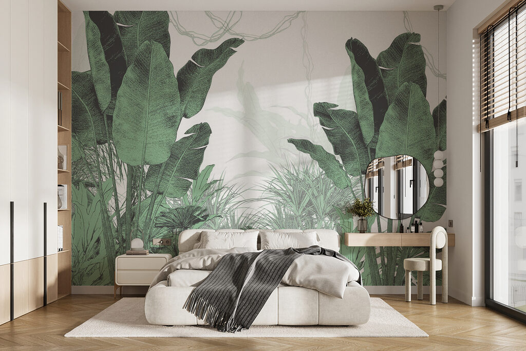 Green banana leaves — interior 3