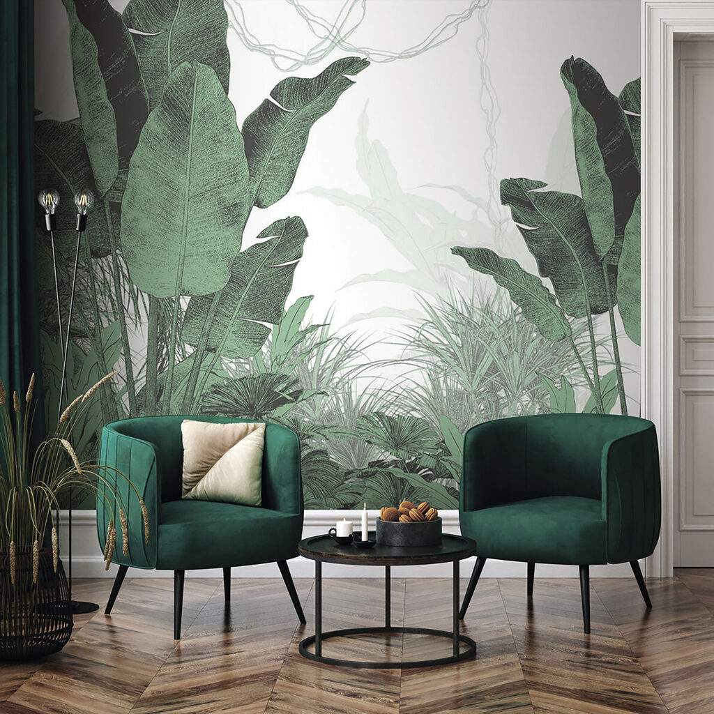 Green banana leaves — interior 4
