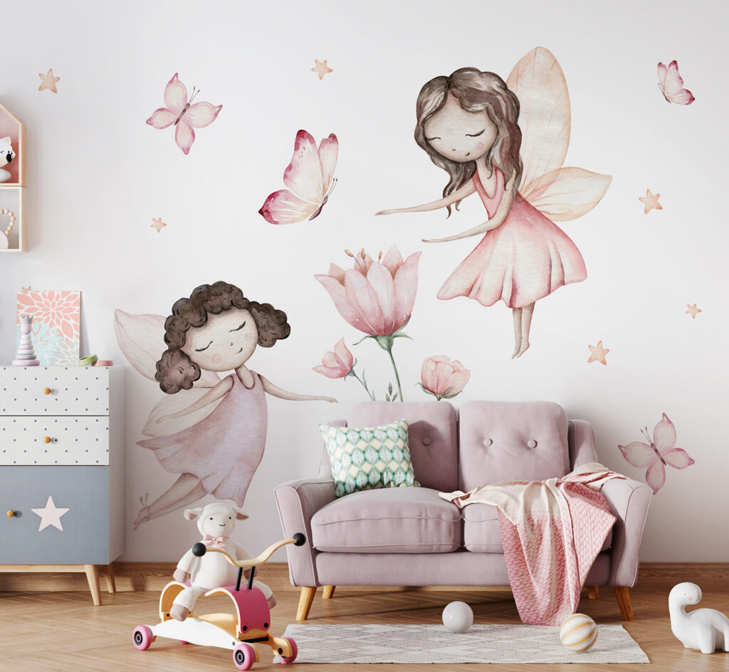 Two fairies among flowers — interior 2