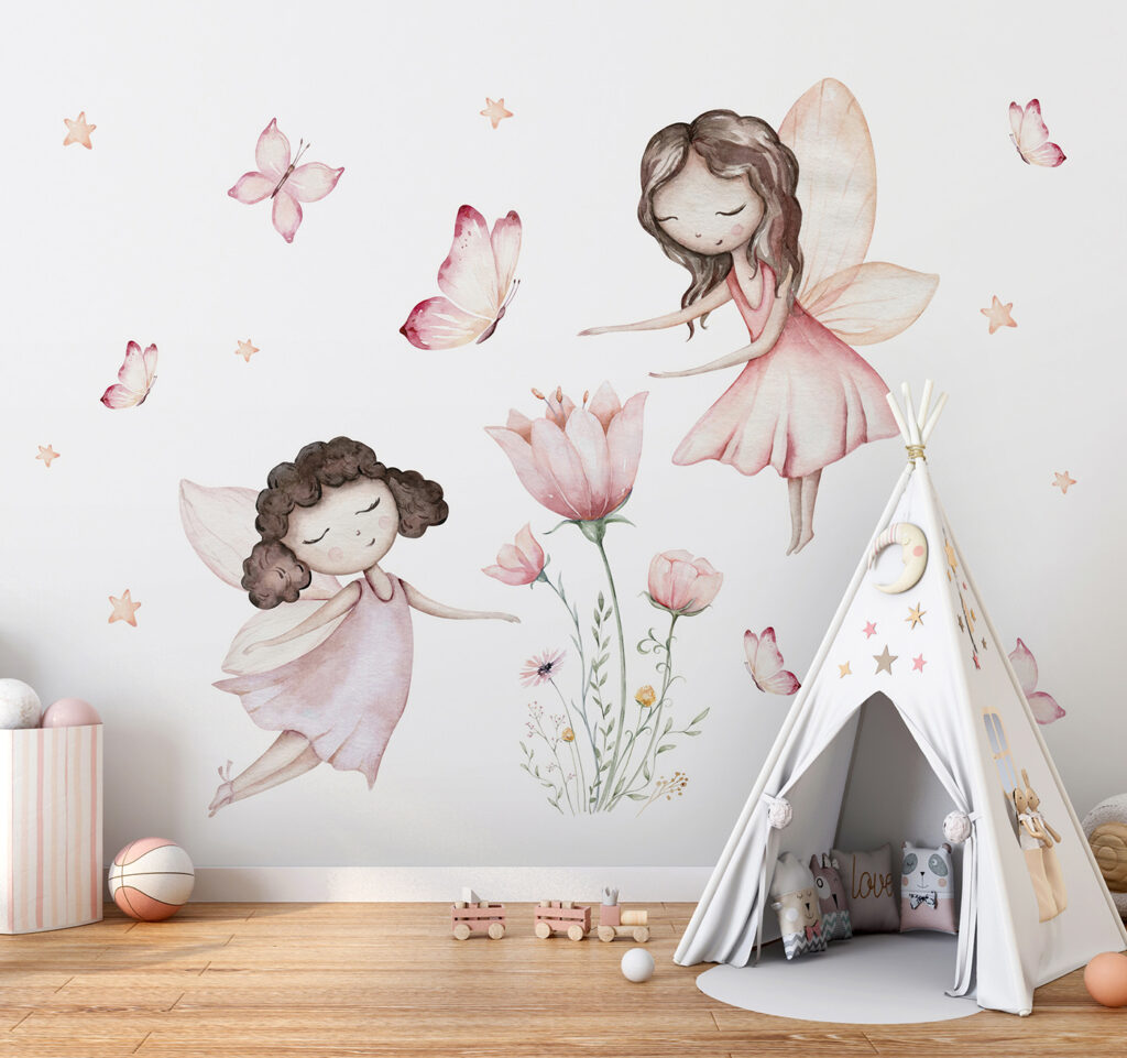 Two fairies among flowers — interior 4