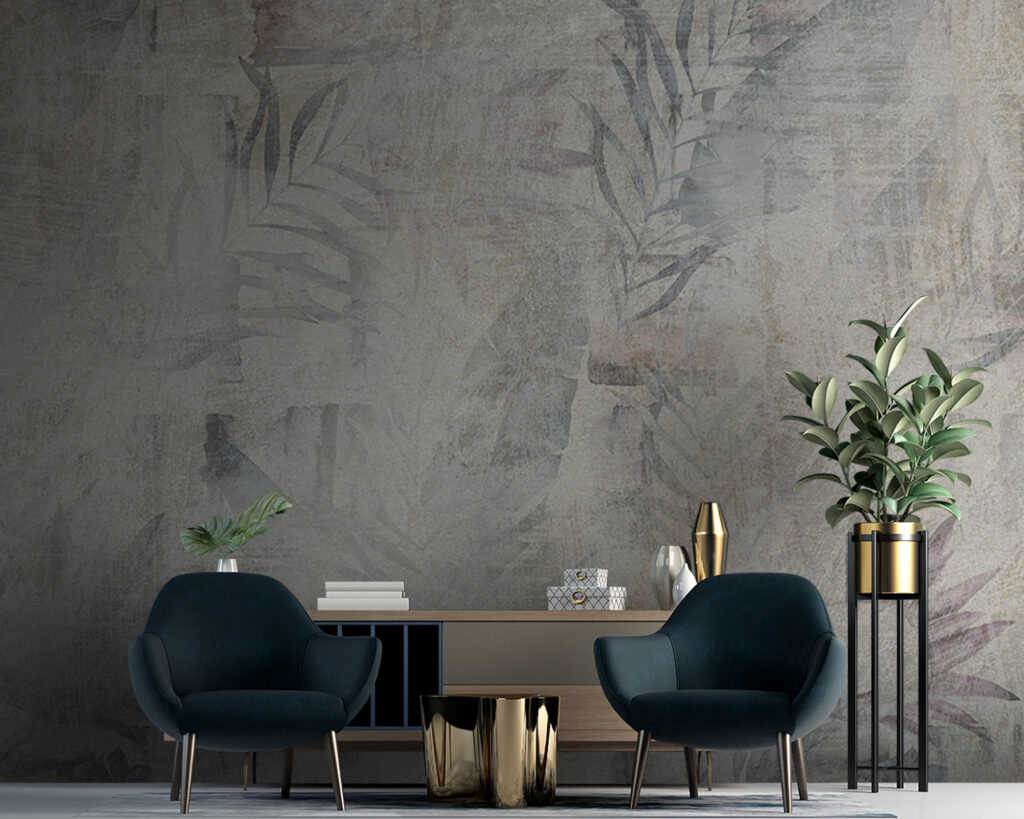 Branches on plaster tones — interior 3