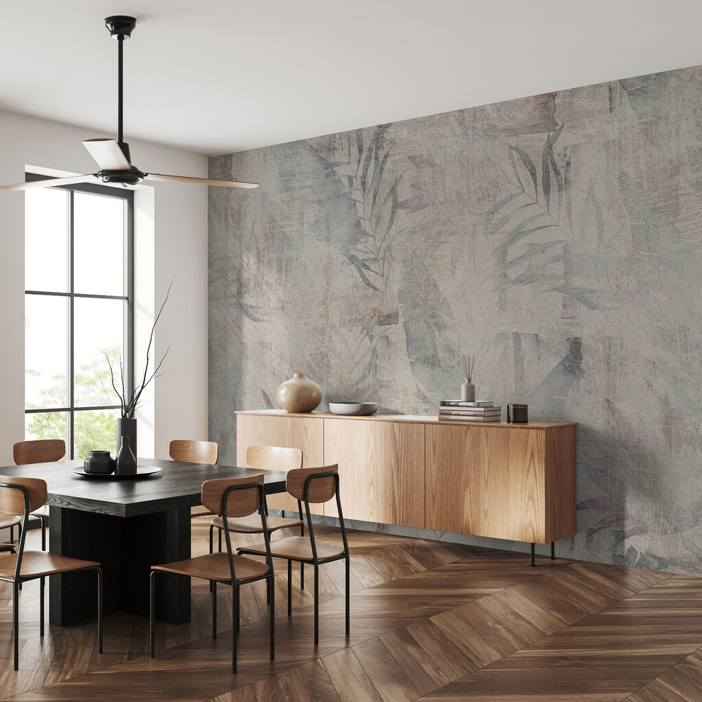 Branches on plaster tones — interior 1