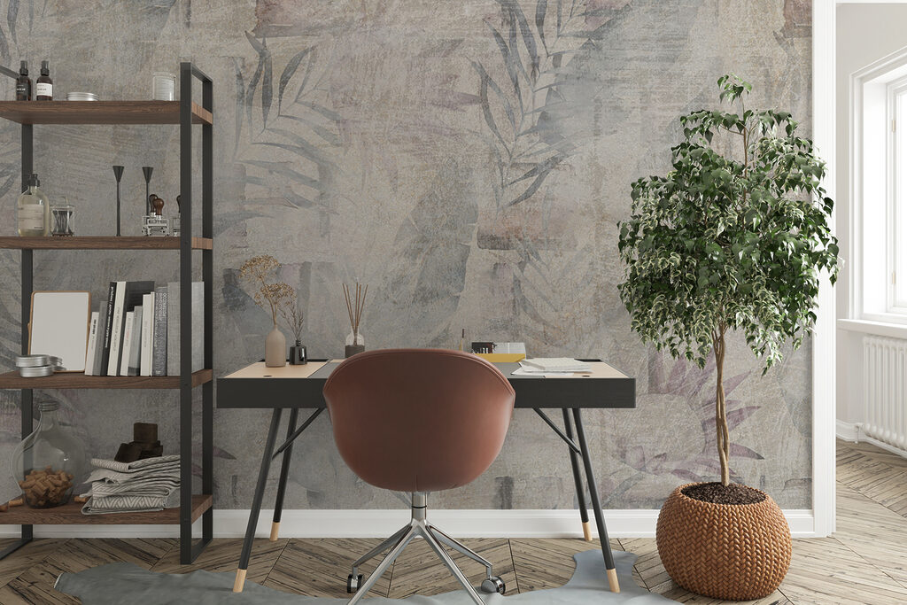 Branches on plaster tones — interior 4