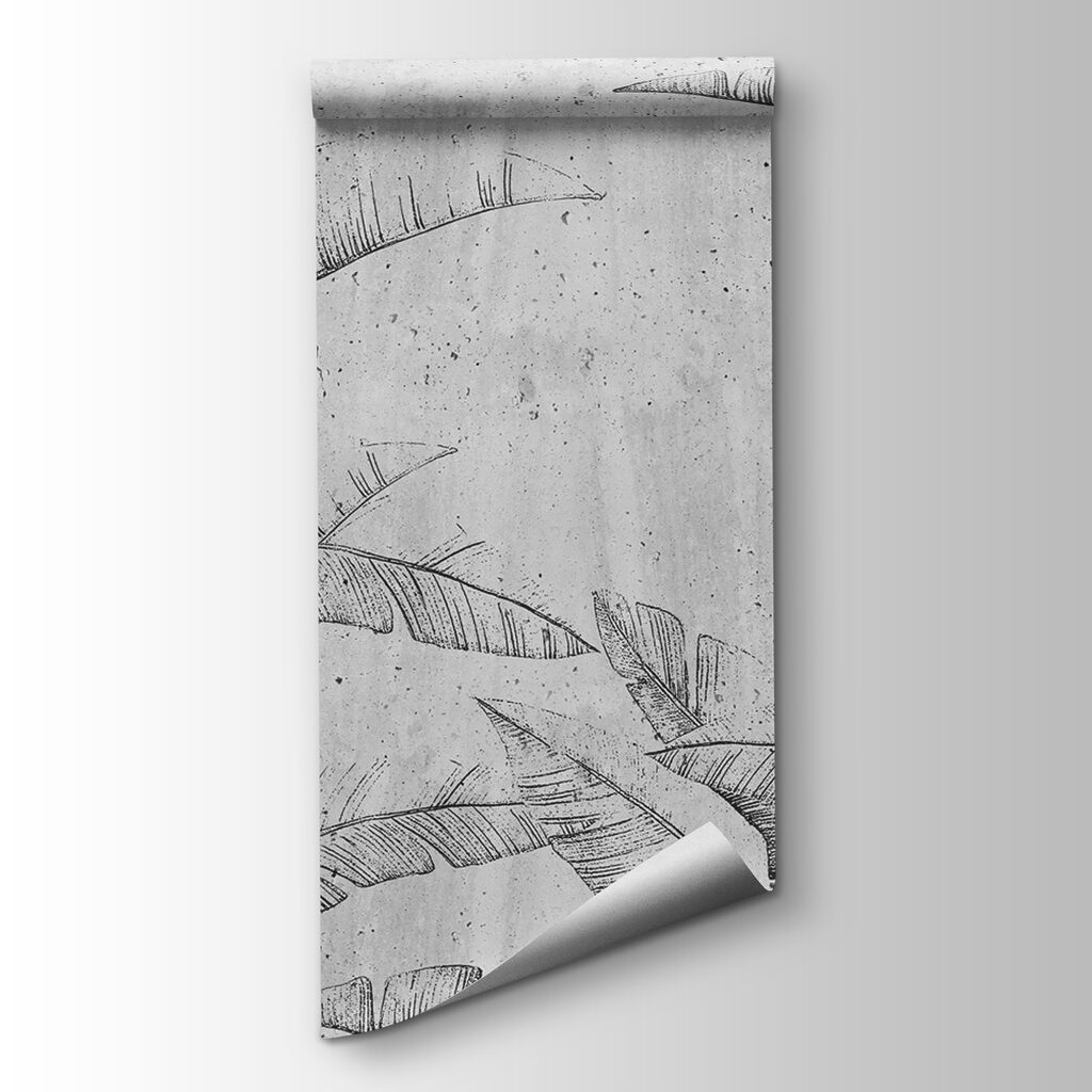 Banana leaves in lines — product view