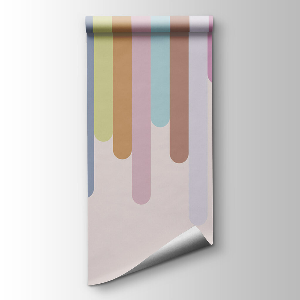 Pastel bands, round ends — product view