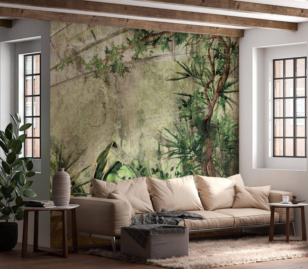 Bamboo stems in jungle — interior 1