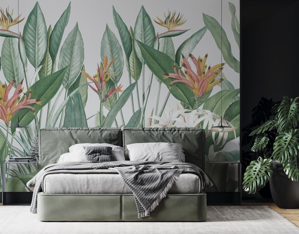 Paradise flowers and leaves — interior 1