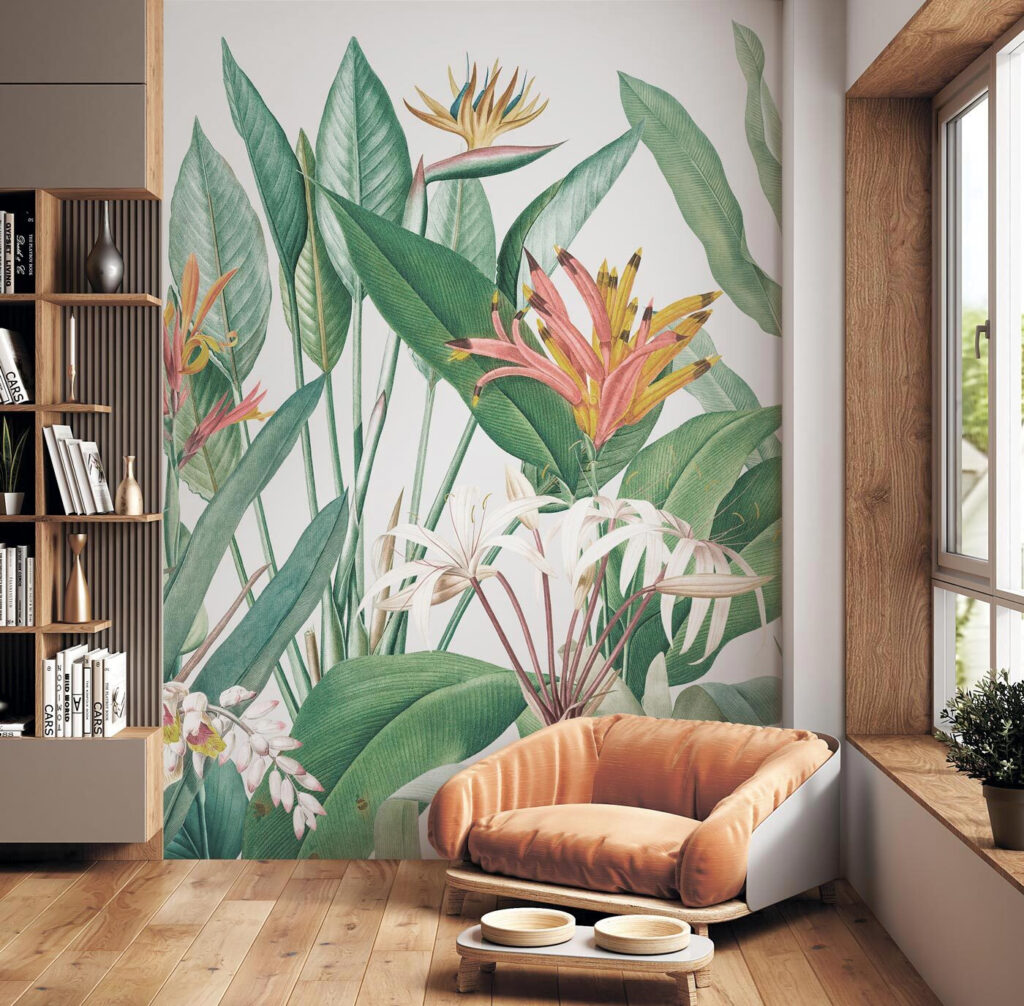 Paradise flowers and leaves — interior 2