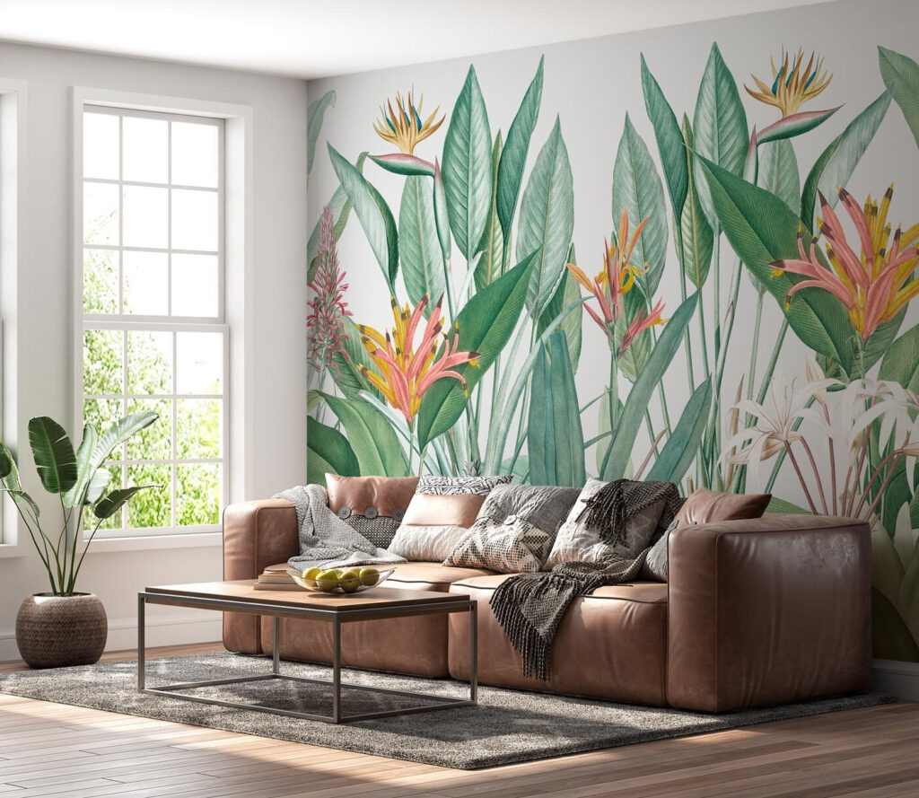 Paradise flowers and leaves — interior 3